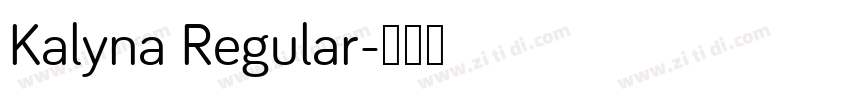 Kalyna Regular字体转换